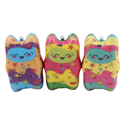 

YIWULASmiling Face Doll Decorative Fun Cake Slow Rising Cream Scented Cute Collect Toy