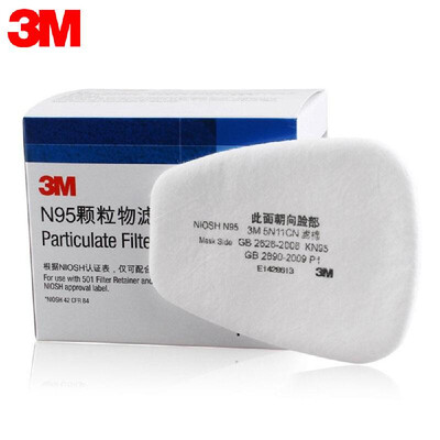 

3M 5N11 10PCS Filter Cotton N95 Particulate Filter for Gas Mask Respirator Use with 501 filter cover&6000 Series Filter Cartri