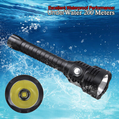 

Saidsome New XHP70 LED Waterproof Scuba Diving Underwater Flashlight Torch Lamp flashlight lamp