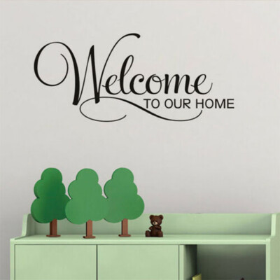 

〖Follure〗Removable Vinyl Decal Wall Sticker Welcome to our home Home Decor