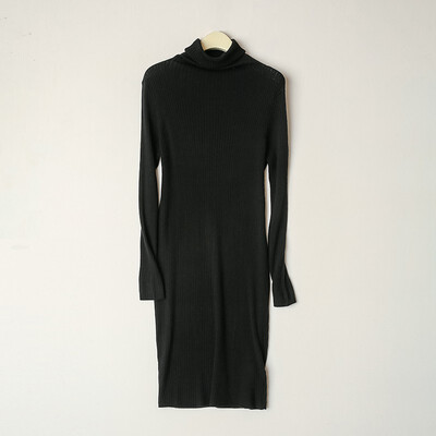 

Card&Geese cashmere sweater solid color high collar female autumn&winter pullover knit dress long section 10521