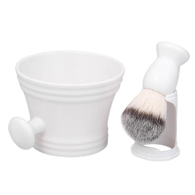 

Shaving Kit for Mens Wet Shaving Brush Holder Stand Soap Bowl Mug Hair Beard Brush