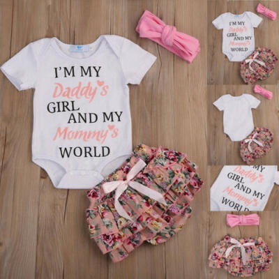 

0-24M Newborn Infant Baby Girl Outfits Clothes Jumpsuit Romper Bodysuit Pants