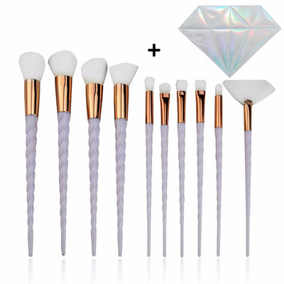 

Outdoor Makeup Brushes 10 Piece Unicorn Makeup Brush Professional Makeup Brush Set Kit
