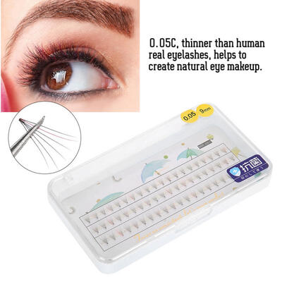 

Greensen 60 bunchesBox 005C Individual Natural False Eyelashes Extension Long Fake Eye Lashes 8-13 mm