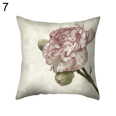 

Vintage Flower Square Throw Pillow Protector Case Cushion Cover Bedding Articles