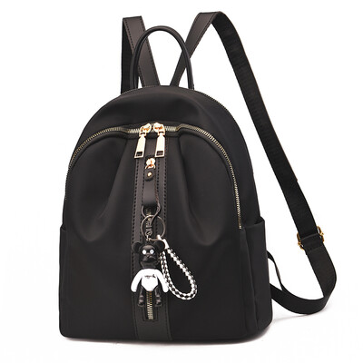 

New Fashion Students Leisure Korean Travel Backpack Simple Soft-leather Ladys Bag Tide