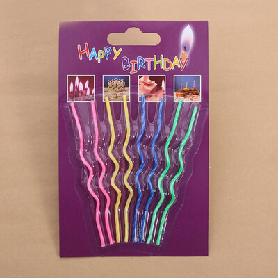 

Spiral Birthday Candles Novel Candles Fun Primary Fashion Creative Colorful Coil Candle 4 Colors-pink blue yellow green