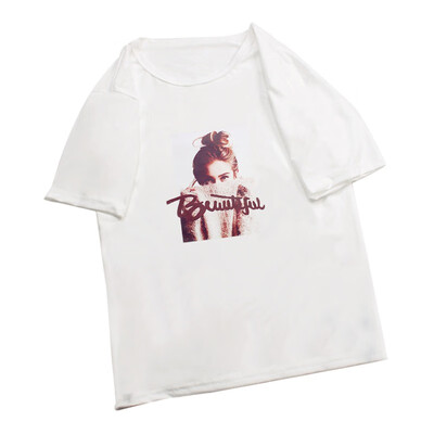 

Women Cartoon Printed Round Neck T-shirts Harajuku Casual Short Sleeve T-Shirt Female Summer Loose Tee Tops Personality Clothing