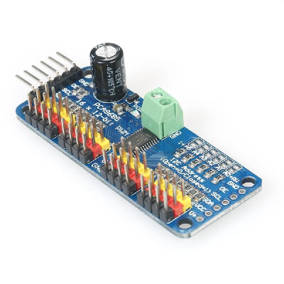 

16-Channel 12-Bit PWM Servo Motor Driver Board Module Drive Controller IIC Interface For Arduino Robot