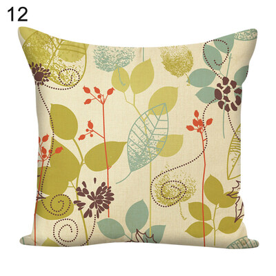 

45x45cm Leaves Square Throw Pillow Case Cushion Cover Home Sofa Bed Car Decor