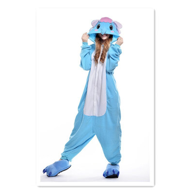

Cartoon elephant pajamas suit cartoon pajamas mens&womens pajamas flannel animal pajamas