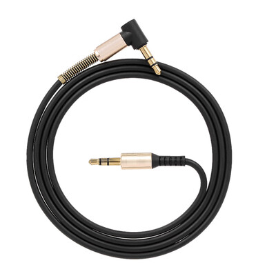 

35mm Audio Cable Jack Male to Male 90 Degree Right Angle Stereo Car Phone Laptop Auxiliary Audio Extension CableWhite
