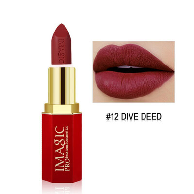

12 colors Matte Lipstick Nonstick Cup Long Lasting Waterproof Makeup Lipstick Beauty Lips