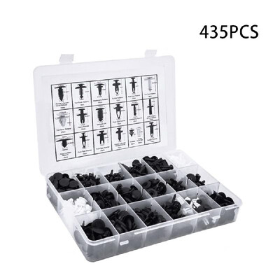 

435PCS Auto Clips Car Vent Body Clips Retainer Push Kit Universal Car Panel Trim Bumper Fasteners Rivet Kits