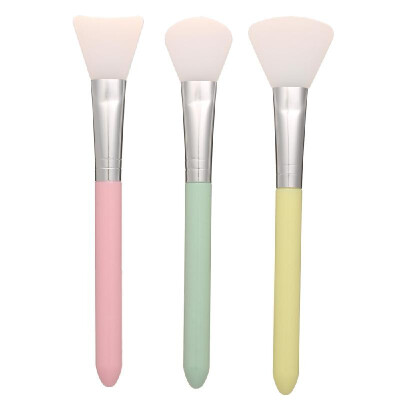 

3Pcs Silicone Face Mask Brush Soft Silicone Facial Mud Mask Applicator Hairless Moisturizers Body Lotion Body Butter Applicator To