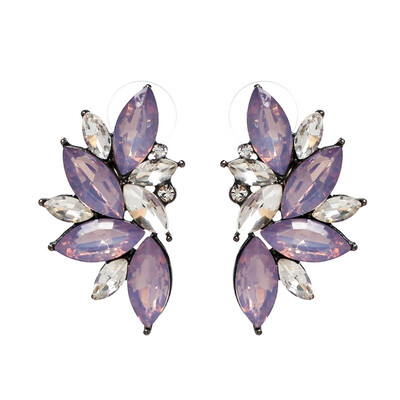 

JURAN 10 Colors Fashion Brincos Factory Price Vintage Full Crystal Stud Earrings Maxi Statement Earrings for Women Party Jewelry