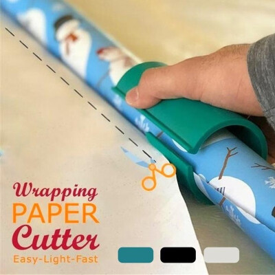 

Sliding Wrapping Paper Cutter Christmas Gift Wrapping Paper Roll Cutter Tool Cuts the Prefect Line Every Single Time