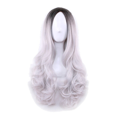 

〖Follure〗Sexy Women Cosplay Wavy Curly Synthetic Wig Fashion Gradient Long Party Wigs