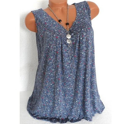 

Womens Summer Loose Sleeveless Vest T Shirt Blouse Lady Boho Lace Tops Plus Size