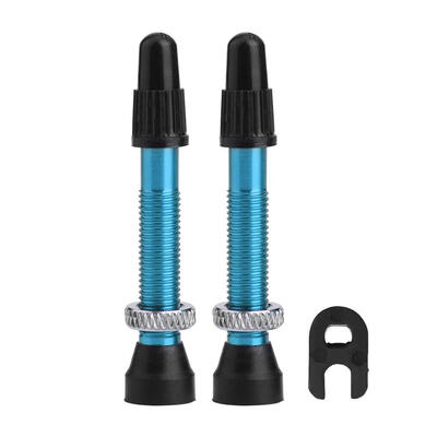 

1 Pair MTB Road Bike Bicycle Aluminum Tubeless Presta Valve Stems with Tool