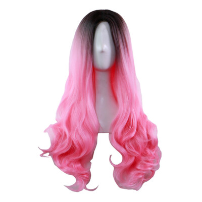 

〖Follure〗Sexy Women Cosplay Wavy Curly Synthetic Wig Fashion Gradient Long Party Wigs