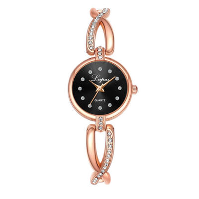 

High Quality Women Watch Disc Bracelet Luxury Ladies Watches With Rhinestone Casual Dress Quartz Wrist Watch For Women Clock
