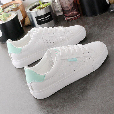 

White shoes womens new 2019 Korean version of Joker shoes flat shoes summer breathable summer white shoes student womens shoes