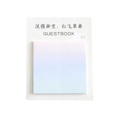 

Siaonvr Gradient Color Series Self-Adhesive Memo Pad Sticky Notes Bookmark School Office