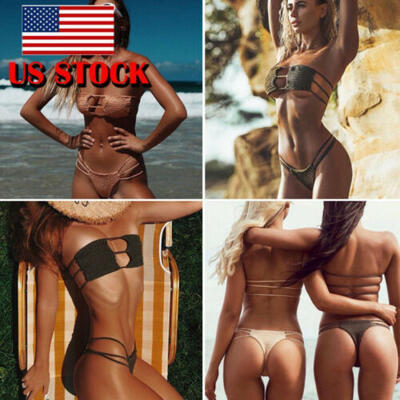 

US Swimwear Bathing Suit Swimsuit Sexy Women Bra Bikini Brazilian Push Up Beach