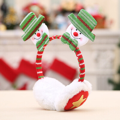 

〖Follure〗Christmas Santa Claus Elk Snowman Bear Adult Kids Decor Warm Earmuffs Party