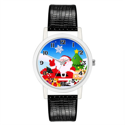 

Vogue 2018 Womens Watches Fashion Girls Christmas Gift Reloj Analog Santa Claus Tree WristWatches Ladies Women Quartz Clock &Ff