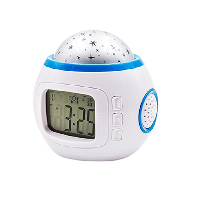 

Multifunction Alarm Clock Music Led Star Projector Digital Led Calendar Night Light Kid Games Kid Toy Kid Gift Staionary