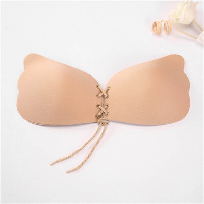 

Lady Invisible Magic Push Up Bra Strapless Dress Plunge Stick On Self Adhesive