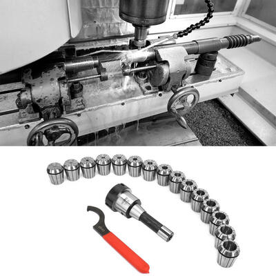 

Greensen R8-ER40 Collet Set R8 Shank Collet Chuck Holder 15Pcs ER40 Collets For Milling Machines