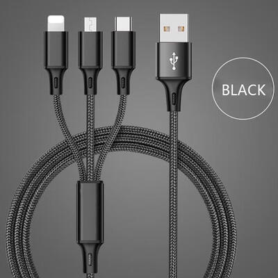 

USB Cable For IPhone 7 6 6s 5 5s Se Charging Charger Type C Micro USB Cable For Android 3 In 1 2 In 1 Mobile Phone Cable