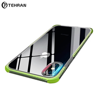 

New iphonexs max mobile phone shell two in one four corner anti-fall apple 8 protective cover TPU soft shell 7plus White