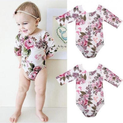 

New Kids Baby Girls Toddler Long Sleeve Romper Bodysuit Jumpsuit Clothes Outfits Top