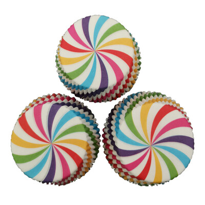

CakeRainbow Series Wave Edge Greaseproof Chocolate Baking Paper Muffin Cup Cupcakes PapersH04
