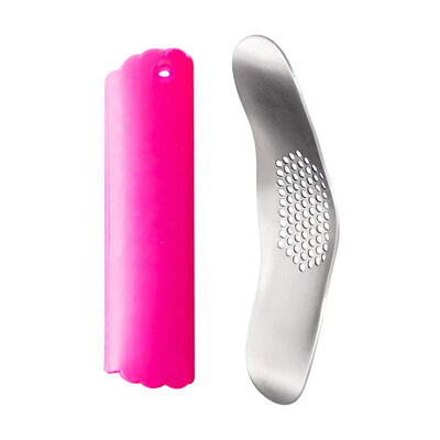 

Kitchen Gadgets Stainless Steel Garlic Press Crusher Peeler Cooking Tools