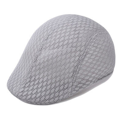 

Mens Casual Breathable Mesh Newsboy Cap Opening Outdoors Golf Driving Racing Hat Flat Caps Mesh Beret Cap Boy Hat