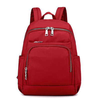 

Oxford double shoulder bag female Korean fashion leisure backpack schoolbag travel capacity
