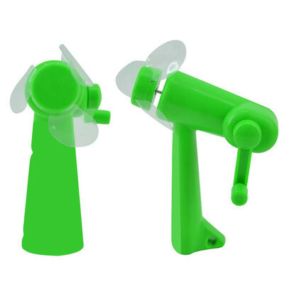 

Environmental Manual Portable Plastic Hand-crankinMini Fan Without Battery