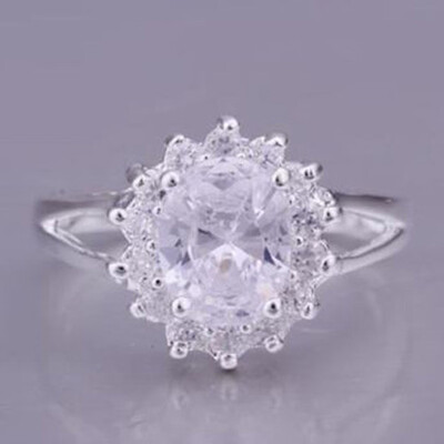 

Noble Princess Cut Diamond Engagement Ring Fashion Jewelry Sets for Women