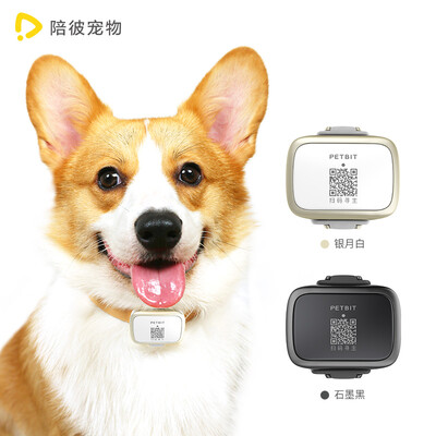 

Accompanying pet locator dog locator intelligent tracker dog GPS positioning dog out tracker anti-lost collar 30 days long endurance graphite black