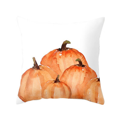 

Halloween Pumpkin Cushion Cover Peach Velvet Throw Pillow Cover Decorative Pillowcase Holiday Sofa Chair Car Bed Decoration