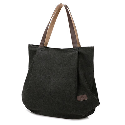 

Canvas womens one-shoulder bag literature&art bag leisure Baitaoshen series Tote canvas bag large capacity&simple wom