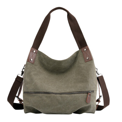 

Tailored Womens Canvas Handbag Small Vintage Shopper Shoulder Bag Tote Bag Bucket Bag