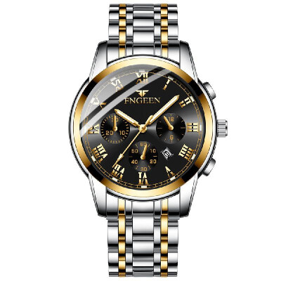 

Universal Luminous Calendar Fashion Business Sport Stainless Steel Wristwatch Waterproof Gift Multifunctional Watch