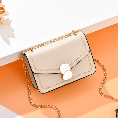 

Summer womens new fashion Korean version Baitao fashion simple chain single shoulder inclined bag ins